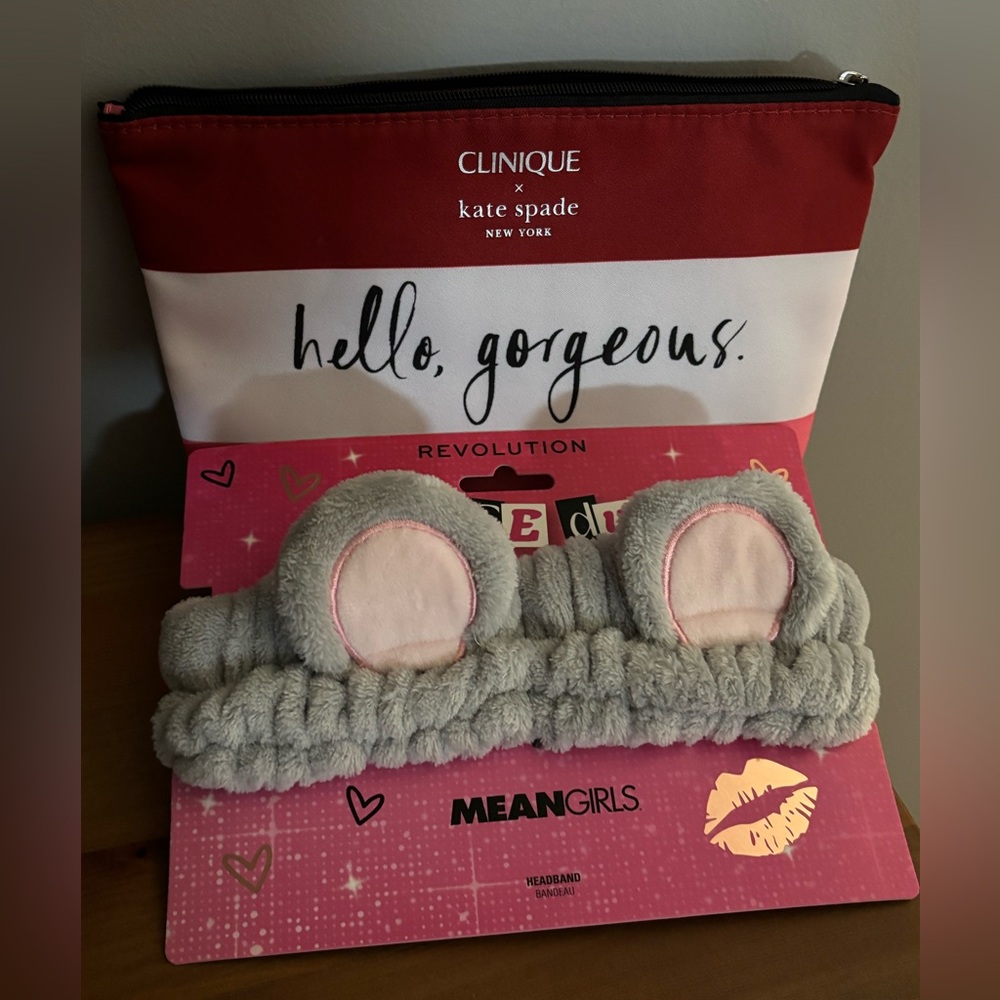 Kate Spade Makeup Bag and Revolution Spa Headband